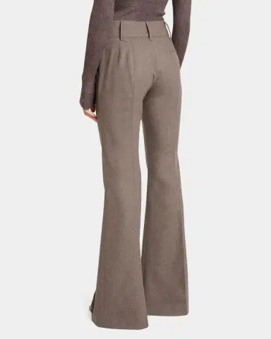 Gabriela Hearst Rhein Wool-Cashmere Flannel Flare Pants | Thumbnail 3 Gabriela Hearst Rhein Wool-Cashmere Flannel Flare Pants | Thumbnail 3