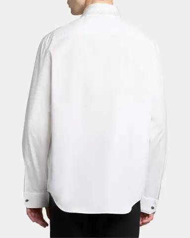 Versace Textured-Bib Cotton Shirt | Thumbnail 3 Versace Textured-Bib Cotton Shirt | Thumbnail 3