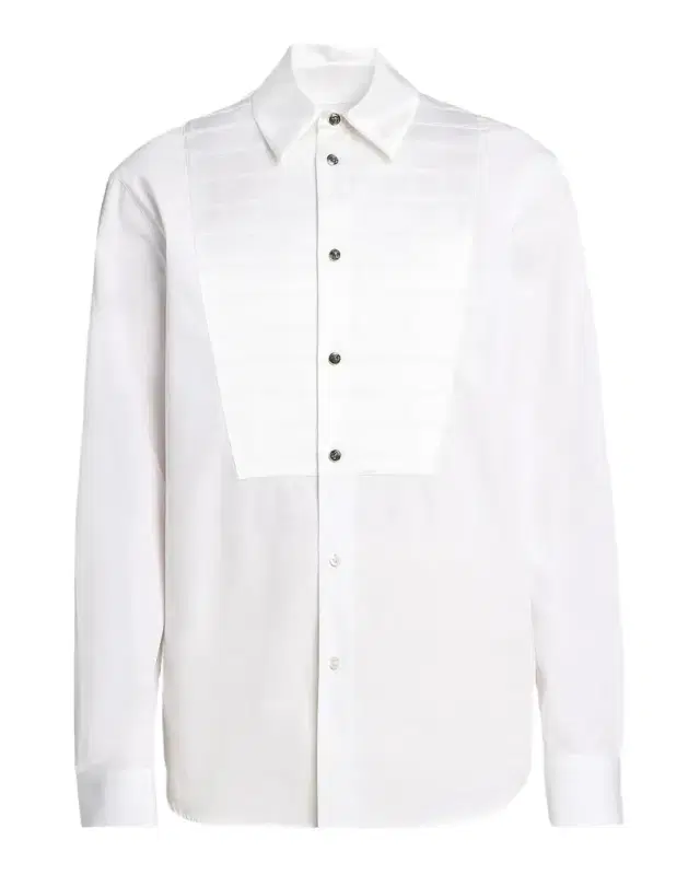 Versace Textured-Bib Cotton Shirt