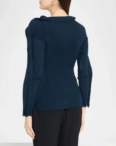Issey Miyake Prance Ribbed Long-Sleeve Sweater | Thumbnail 3