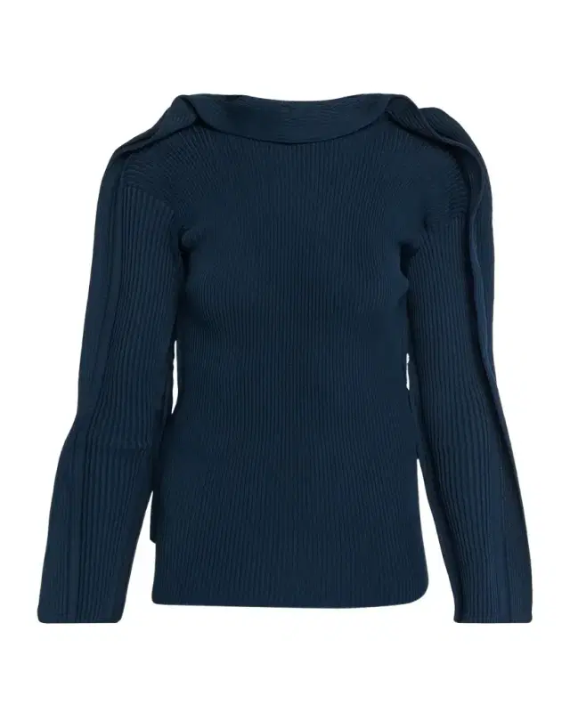 Issey Miyake Prance Ribbed Long-Sleeve Sweater