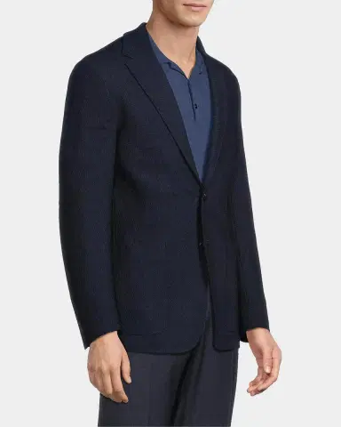 Canali Textured Jersey Wool Jacket | Thumbnail 6 Canali Textured Jersey Wool Jacket | Thumbnail 6