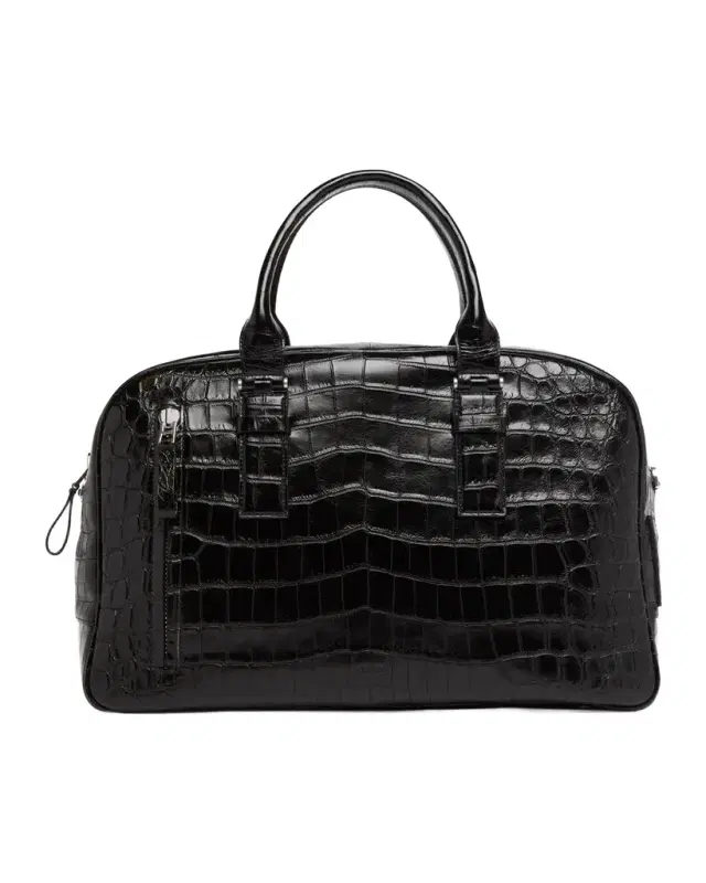 Tom Ford Men's Croc-Embossed Leather Top Handle Bag