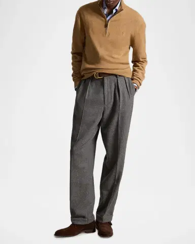 Polo Ralph Lauren Logo Wool Quarter-Zip Sweater | Thumbnail 2