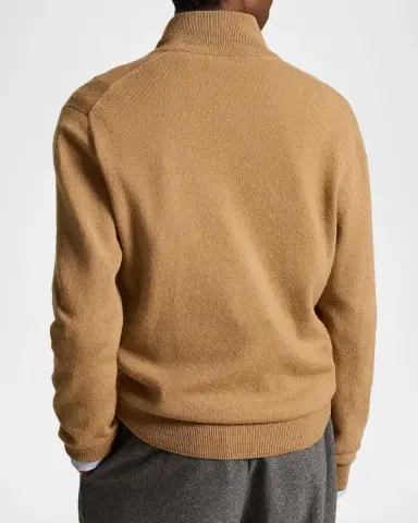 Polo Ralph Lauren Logo Wool Quarter-Zip Sweater | Thumbnail 3