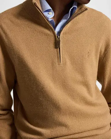 Polo Ralph Lauren Logo Wool Quarter-Zip Sweater | Thumbnail 5