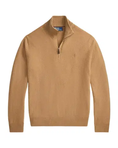 Polo Ralph Lauren Logo Wool Quarter-Zip Sweater | Thumbnail 1