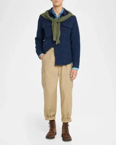 Polo Ralph Lauren Men's Brushed Double-Faced Wool Shirt Jacket | Thumbnail 2