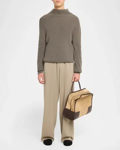 Loewe Men's Amazona 180 XL Suede Top Handle Bag | Thumbnail 5 Loewe Men's Amazona 180 XL Suede Top Handle Bag | Thumbnail 5