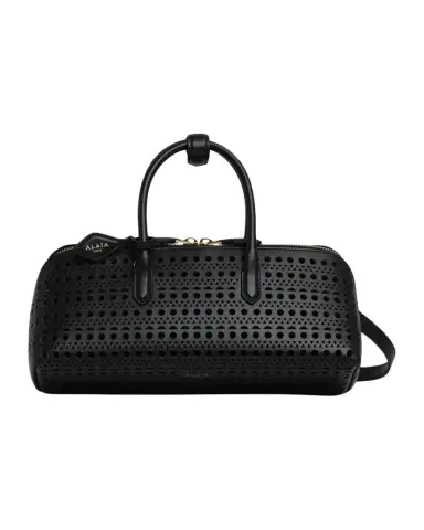 Alaïa Delta Small Perforated Leather Top-Handle Bag | Thumbnail 1