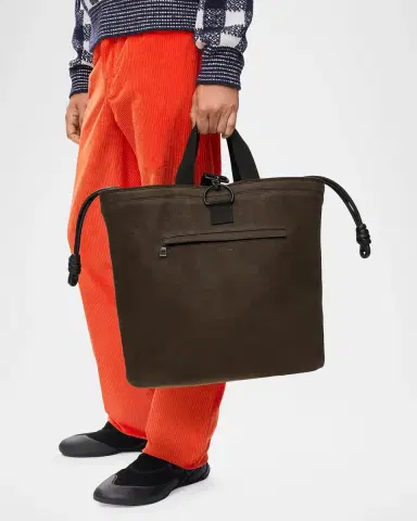 Loewe Men's Squad Nubuck & Leather Backpack | Thumbnail 5
