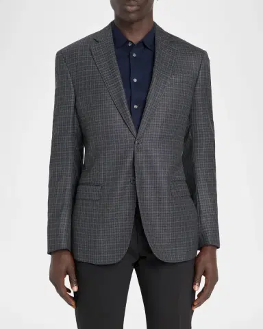 Emporio Armani Blur Box Checked Wool Sport Coat | Thumbnail 4