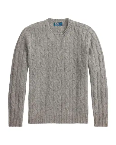 Polo Ralph Lauren Men's The Iconic Cable-Knit Cashmere Sweater | Thumbnail 1