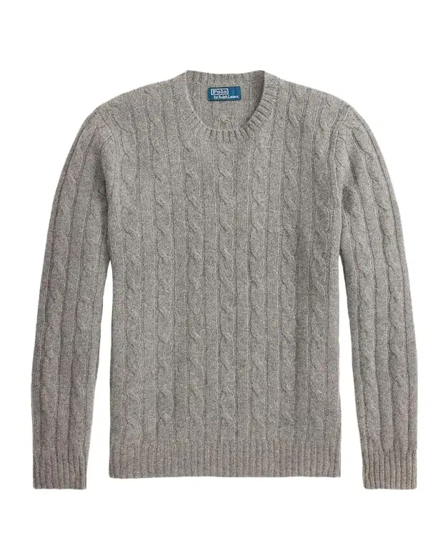 Polo Ralph Lauren Men's The Iconic Cable-Knit Cashmere Sweater