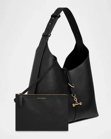 Strathberry Kite Toggle Fine Grain Leather Hobo Bag | Thumbnail 5 Strathberry Kite Toggle Fine Grain Leather Hobo Bag | Thumbnail 5