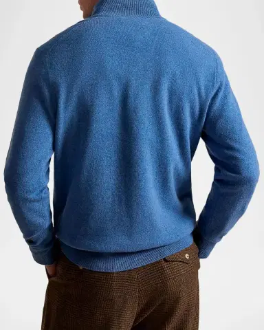 Polo Ralph Lauren Men's Logo Wool Quarter-Zip Sweater | Thumbnail 3
