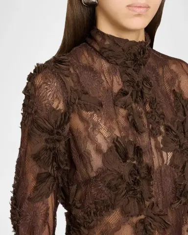 Aknvas Jette Mixed-Media Lace Bubble Mini Dress | Thumbnail 5 Aknvas Jette Mixed-Media Lace Bubble Mini Dress | Thumbnail 5