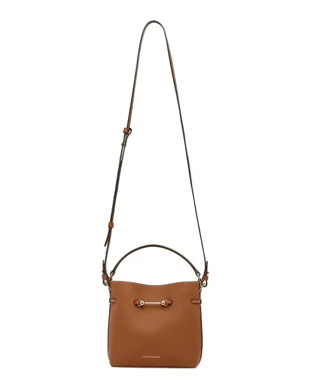 Strathberry Corda Mini Leather Bucket Bag