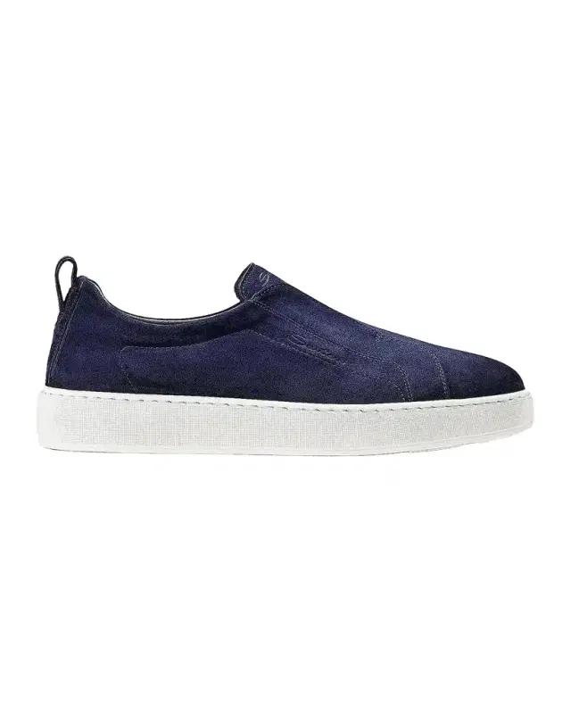 Santoni Victory Suede Low-Top Sneakers
