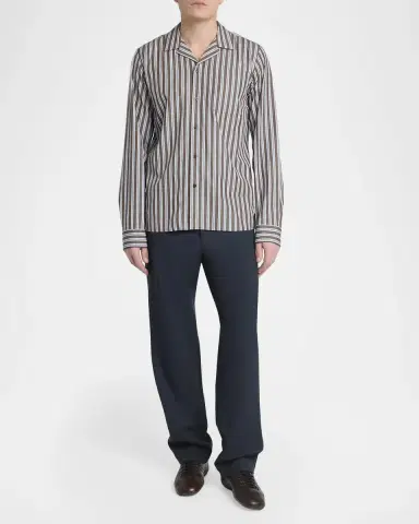 Dries Van Noten Carlty Striped Cotton Shirt | Thumbnail 2