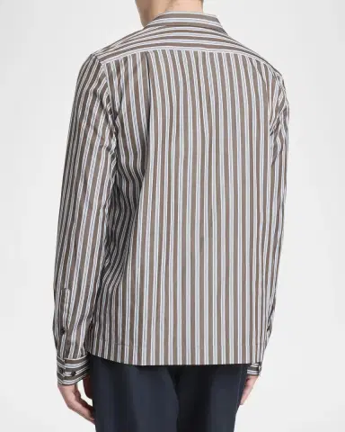 Dries Van Noten Carlty Striped Cotton Shirt | Thumbnail 3