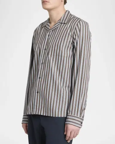 Dries Van Noten Carlty Striped Cotton Shirt | Thumbnail 4