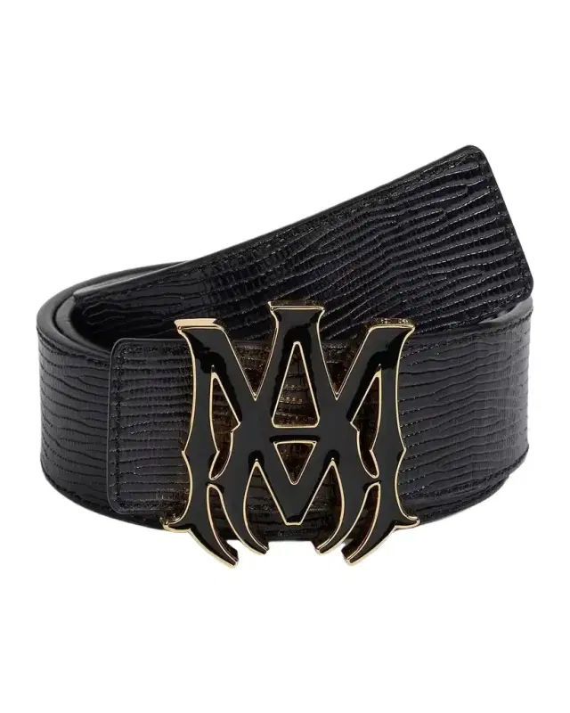 AMIRI Men's Lizard-Embossed Leather Belt