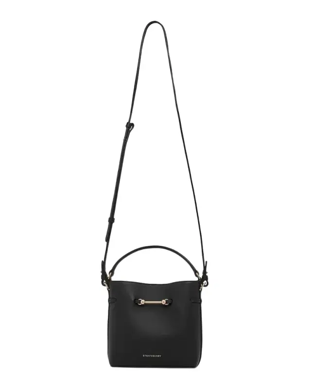 Strathberry Corda Mini Leather Bucket Bag