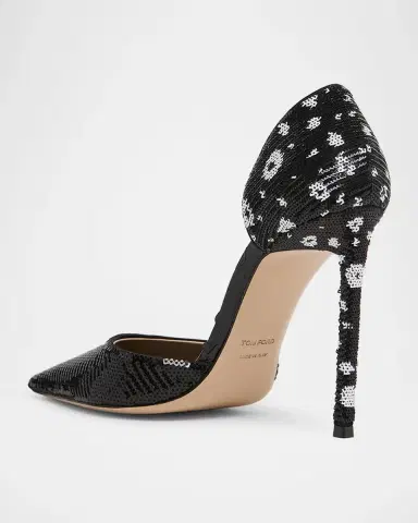 Tom Ford 105mm Vertigo Sequined d 'Orsay Pumps | Thumbnail 3