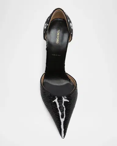 Tom Ford 105mm Vertigo Sequined d 'Orsay Pumps | Thumbnail 5