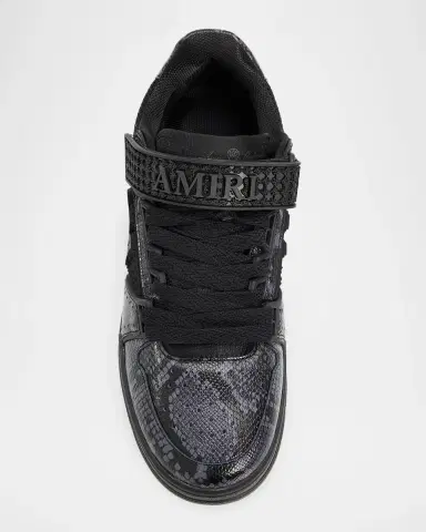 AMIRI Men's Skyline Snake-Effect Leather Sneakers | Thumbnail 4 AMIRI Men's Skyline Snake-Effect Leather Sneakers | Thumbnail 4