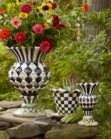 MacKenzie-Childs Cheltenham Thistle Ceramic Urn | Thumbnail 3