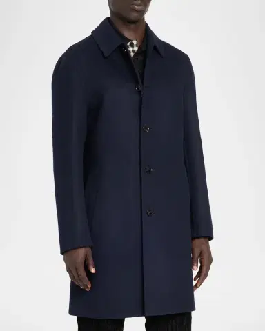 Burberry Men's Worthing Wool-Blend Car Coat | Thumbnail 4
