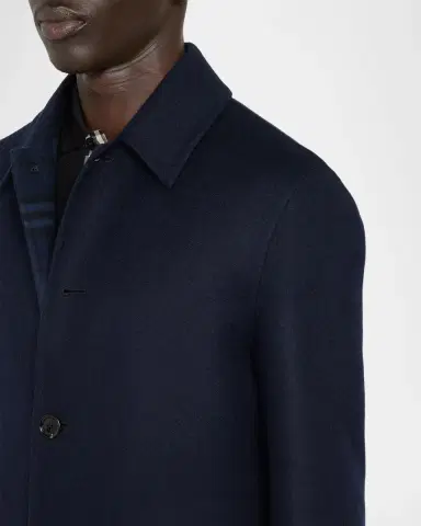 Burberry Men's Worthing Wool-Blend Car Coat | Thumbnail 5