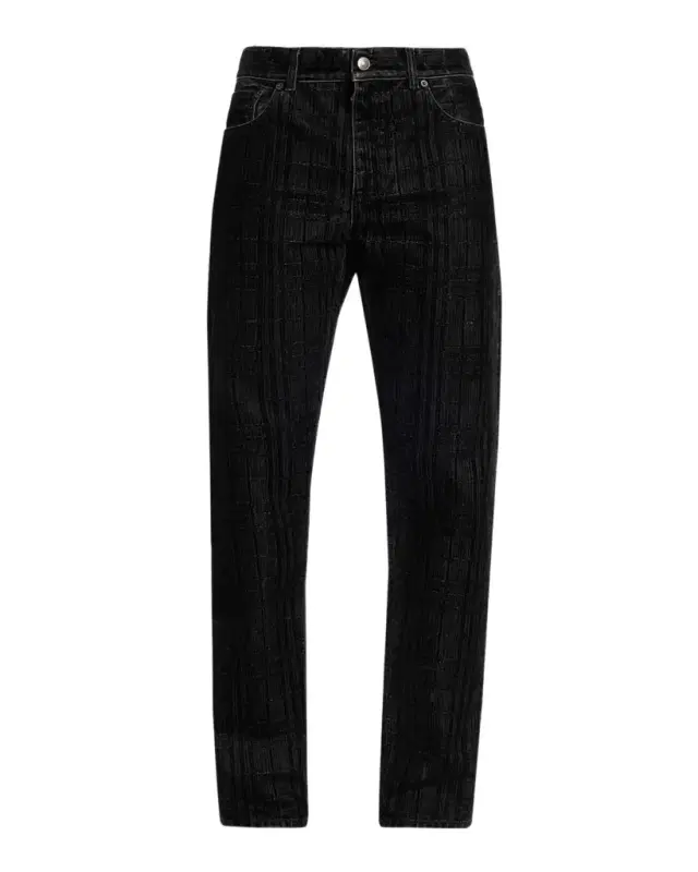 Burberry Danny Check Straight-Leg Jeans