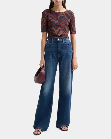 Johnny Was Abstract-Print Mesh Top | Thumbnail 2 Johnny Was Abstract-Print Mesh Top | Thumbnail 2
