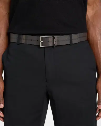 Burberry Louis Reversible Check Leather Belt | Thumbnail 2 Burberry Louis Reversible Check Leather Belt | Thumbnail 2