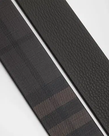 Burberry Louis Reversible Check Leather Belt | Thumbnail 3 Burberry Louis Reversible Check Leather Belt | Thumbnail 3