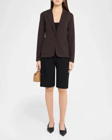 MAJESTIC FILATURES French Terry Single-Button Blazer | Thumbnail 2