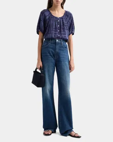 Johnny Was Avah Embroidered Patchwork Blouse | Thumbnail 2
