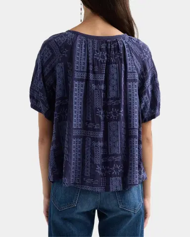 Johnny Was Avah Embroidered Patchwork Blouse | Thumbnail 3