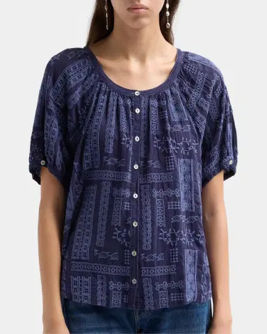 Johnny Was Avah Embroidered Patchwork Blouse | Thumbnail 5
