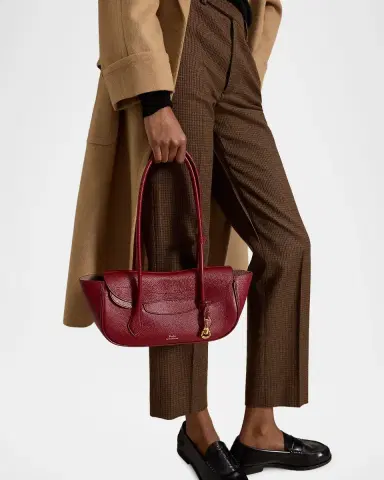 Polo Ralph Lauren Grain Leather Shoulder Bag | Thumbnail 2 Polo Ralph Lauren Grain Leather Shoulder Bag | Thumbnail 2
