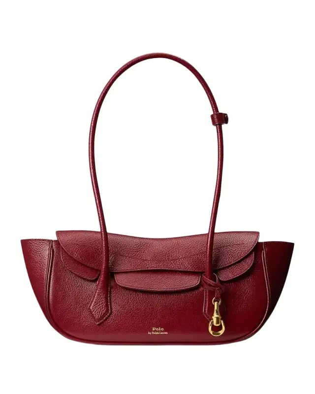 Polo Ralph Lauren Grain Leather Shoulder Bag