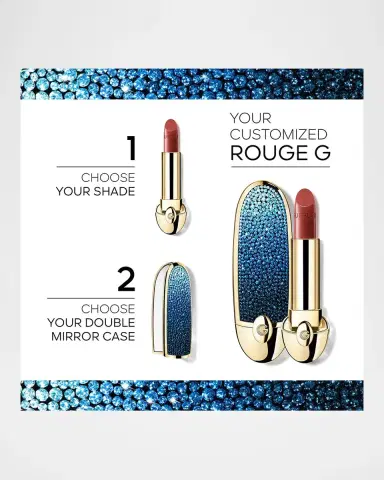 Guerlain Limited Edition L 'Heure Bleue Rouge G Customizable Lipstick Case, Bleu Reverie | Thumbnail 2 Guerlain Limited Edition L 'Heure Bleue Rouge G Customizable Lipstick Case, Bleu Reverie | Thumbnail 2