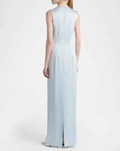 Alexander McQueen Sleeveless Lace-Inset Beaded Maxi Dress | Thumbnail 3