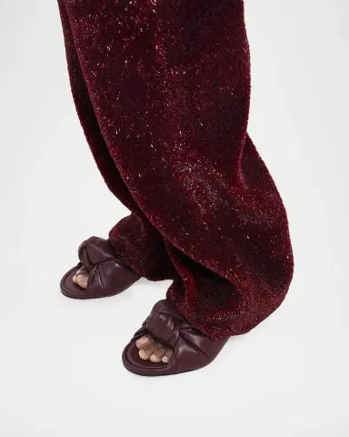 Bottega Veneta 35mm Cherry Knotted Leather Mule Sandals | Thumbnail 2