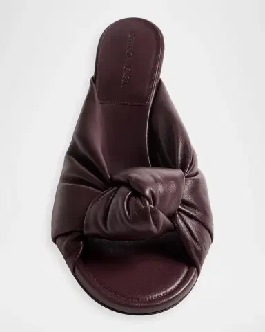 Bottega Veneta 35mm Cherry Knotted Leather Mule Sandals | Thumbnail 4