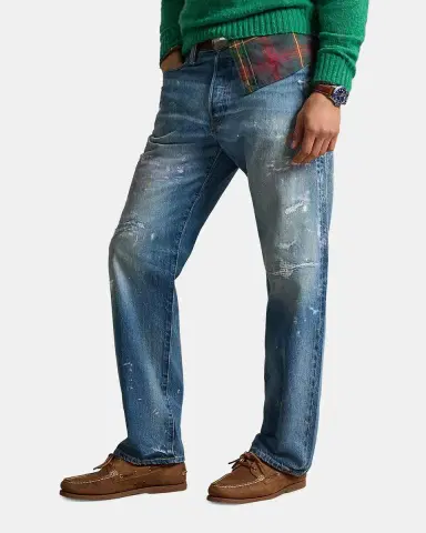 Polo Ralph Lauren Men's Vintage Classic Distressed Jean | Thumbnail 6