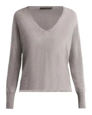 Kobi Halperin Vinny V-Neck Shimmer Knit Sweater | Thumbnail 1